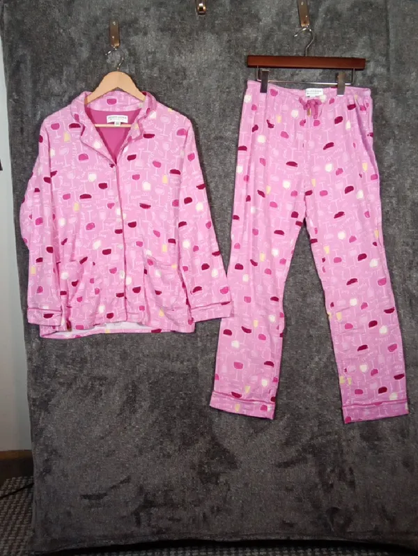 Live Love Loungue By Karen Neuburger Rose All Day Pink Set Pajamas Womens S - Image 4