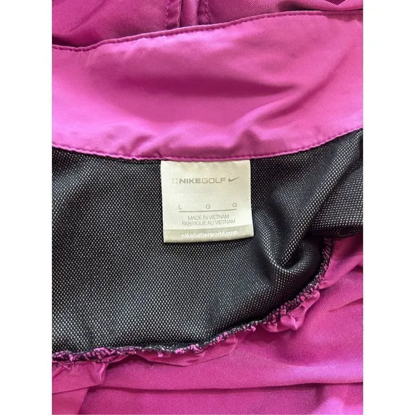 Women’s Y2K Vintage Nike Full Zip Jacket - Magenta Size Large - Image 6