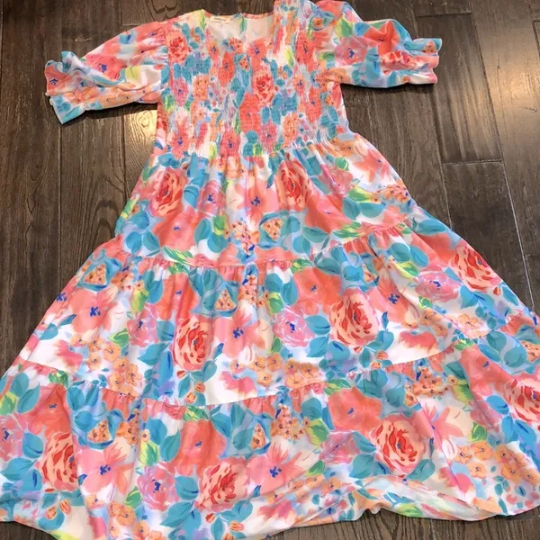 Sunday up floral maxi dress size small - Image 2