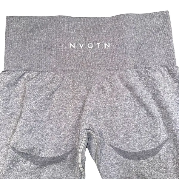 NVGTN Contour Seamless Gray High-Waisted Athletic Leggings MEDIUM - Image 6