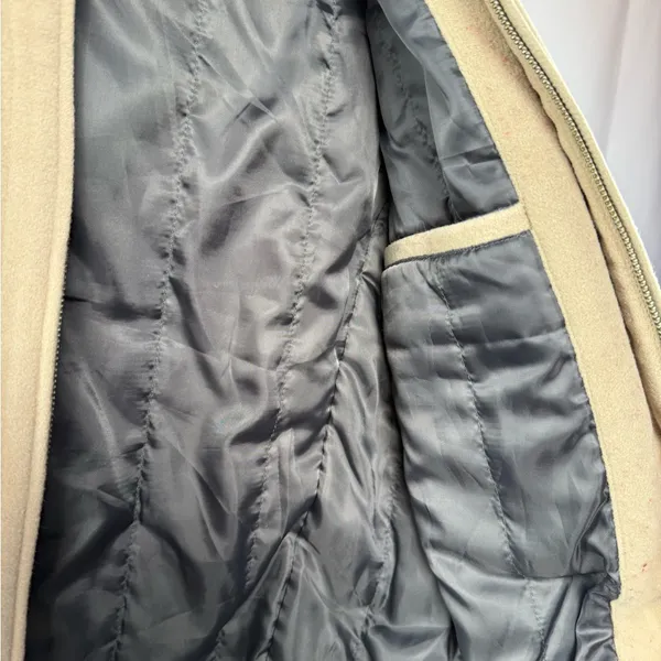 Banana Republic Virgin Wool Cashmere Blend Zip Up Jacket in Light Brown Size‎ XS - Image 6