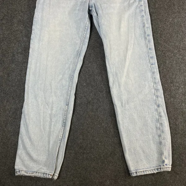 Abercrombie & Fitch Ultra High Rise Ankle Straight Jean Light Wash 27/4 Distress - Image 9