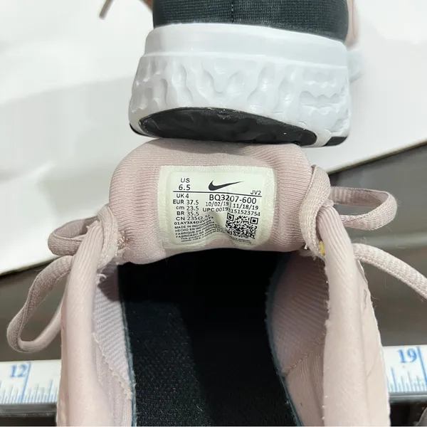 Nike Running Revolution 5 Pink Blush Gold Sneakers Size 6.5 Slip-On Lightweight - Image 13