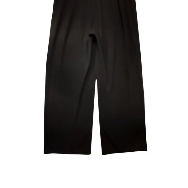 Halara Black Wide Leg Pleated Trousers‎ Womens Medium Tall Elastic Waist Pants - Image 9