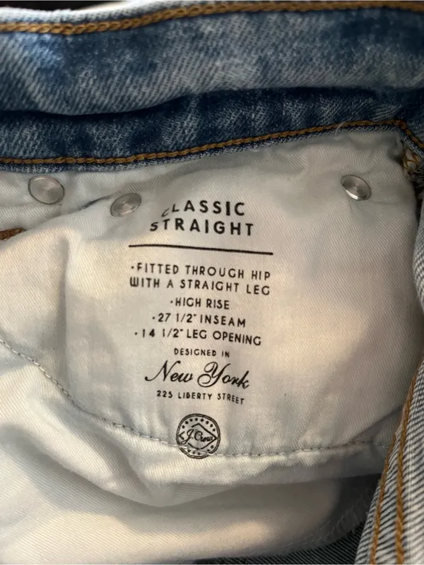J Crew Classic Straight Light Wash Jeans 25 Minimalist Capsule Wardrobe - Image 6