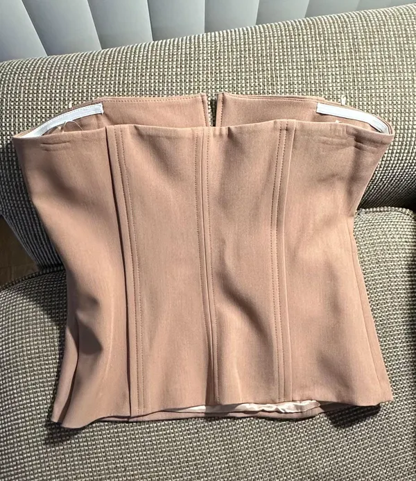 ZARA Beige/Tan  Bustier - Image 2
