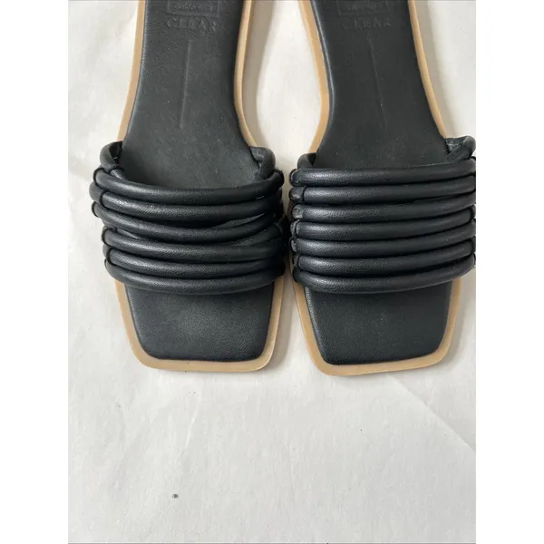Dolce Vita NYX Stella Flats‎ Sandal BLACK Leather Size 9 - Image 4