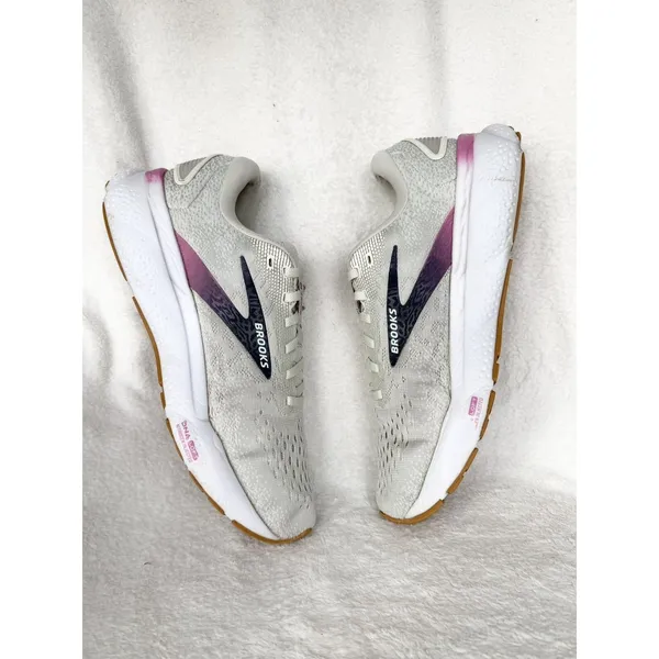 Brooks Ghost 16 Shoes Womens Size 8.5 Gray Wide D Running Sneakers 1204071D175 - Image 4
