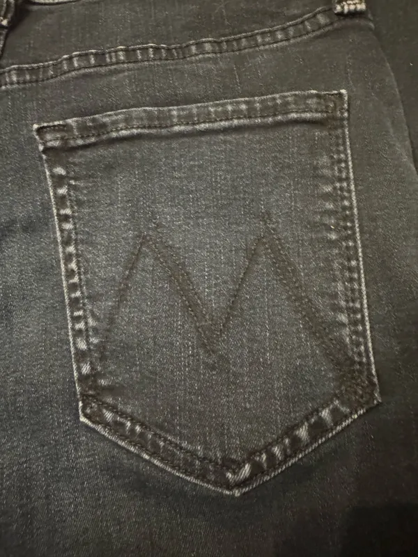 MOTHER Size 26 Dark Denim Jeans Mid Rise Rambler Ankle - Image 6