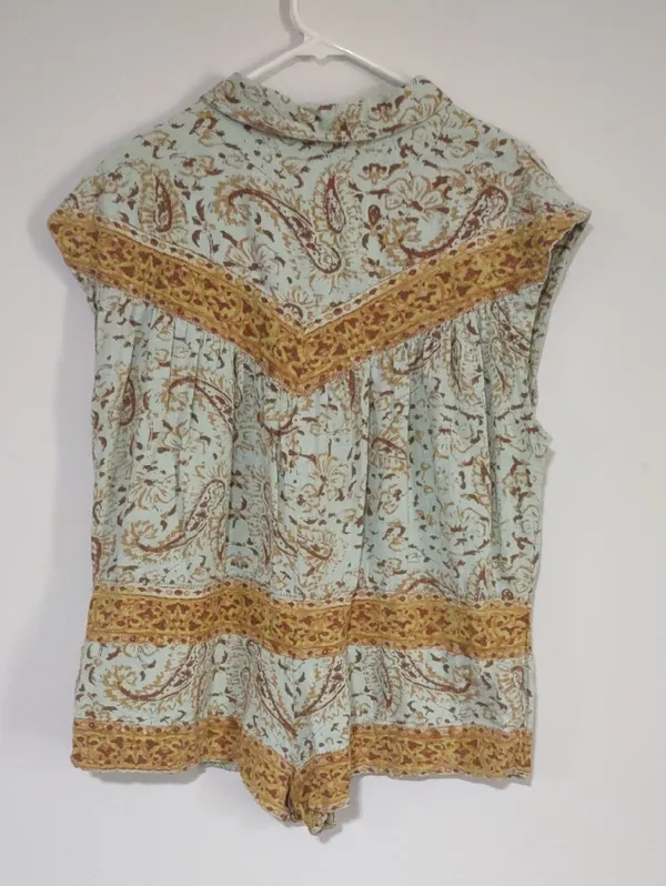 Free People Telly Floral Romper Spring Summer Wear - Image 7
