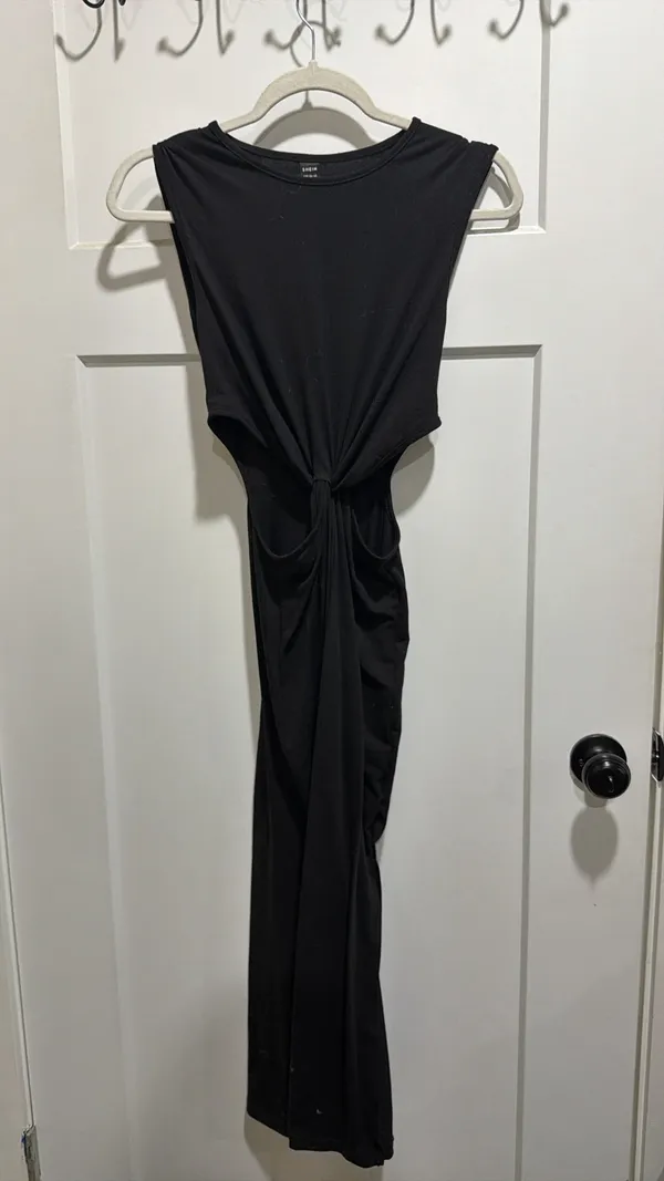 Black summer cutout Dress - Image 2