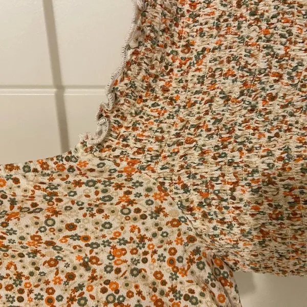Aerie women’s floral‎ cropped blouse — small - Image 7