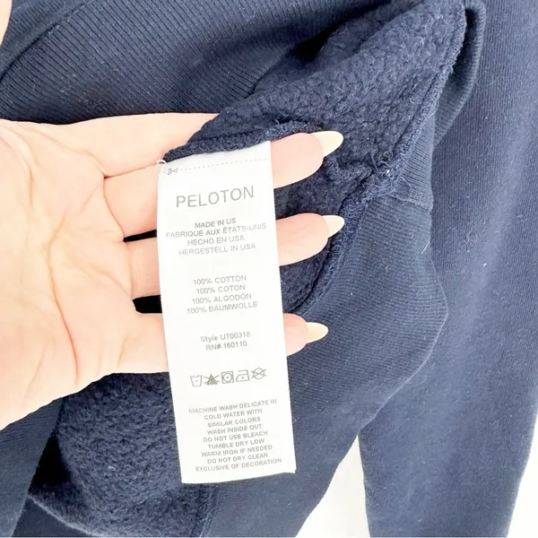 Peloton BYOE Crewneck Sweatshirt Unisex‎ XXL Blue Athleisure - Image 7