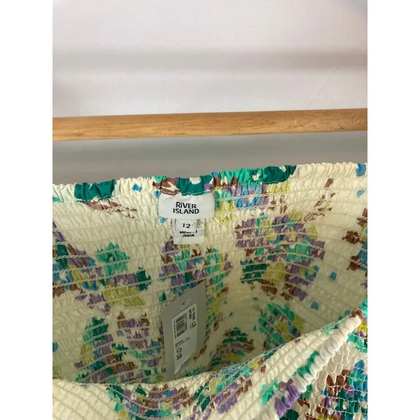 NWT River Island Smocked Floral Top size 12 / Medium - Image 2