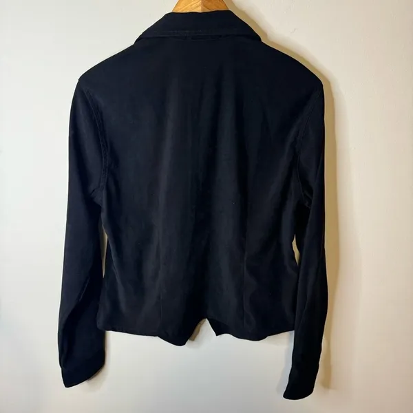 Vintage Bill Blass Christmas Velvet Embroidered shirt jacket‎ womens medium - Image 5