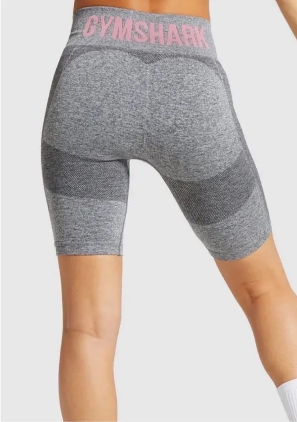 Gymshark Charcoal Mark/Pink Flex Shorts - Image 3