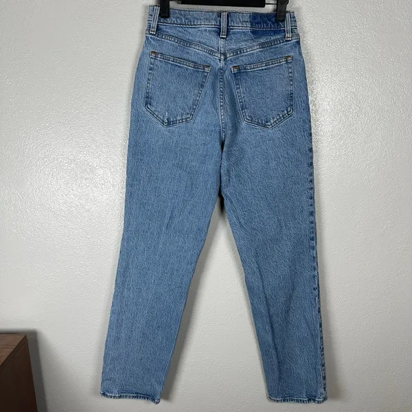 Abercrombie & Fitch 90's Straight Ultra High Rise Jeans Womens 27/4R Medium Wash - Image 3
