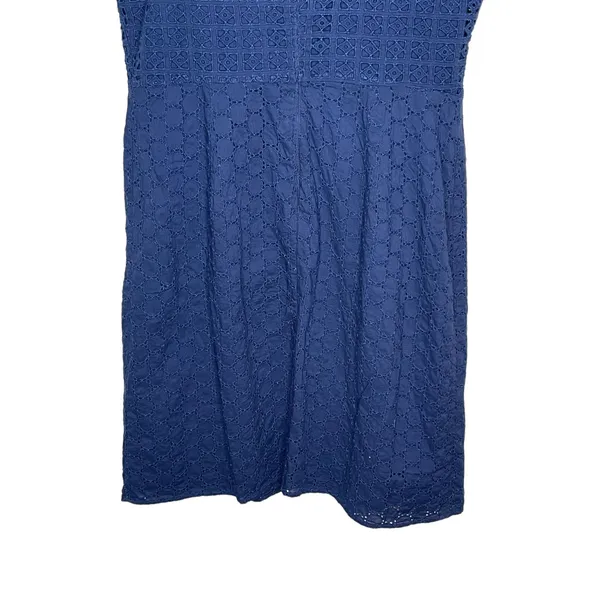 Old Navy Women's‎ Dress Short Fully Lined Sleeveless Scoop Neck Cotton Blue 12 - Image 7
