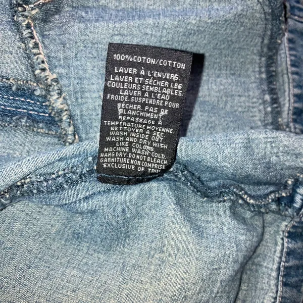 Vtg‎ Simon Chang Denim Jacket Women 16 Button Front Y2K Classic Minimalist - Image 8