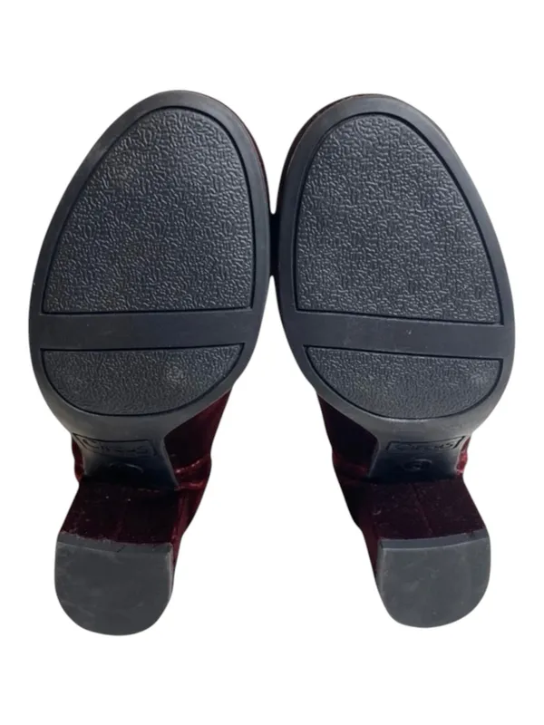 Circus by Sam Edelman new ❁ Vanessa Zipper Velvet Ankle Boot Booties ❁ Burgundy ❁ 6 - Image 12