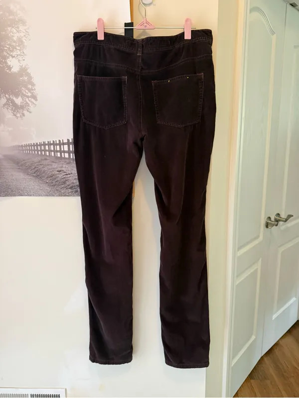 Pilcro and the Letterpress Anthropologie Vintage-Inspired Women's Brown Corduroy Pants W32 - Image 6