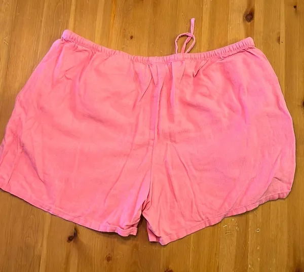 H&M Pink Linen Shorts - Image 2