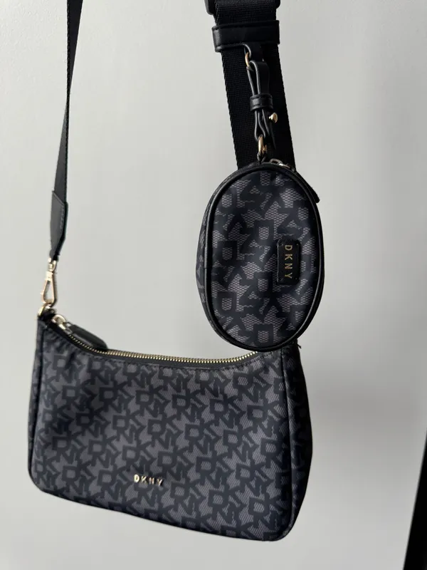 DKNY Monogram Clutch Purse Set Like New - Image 5