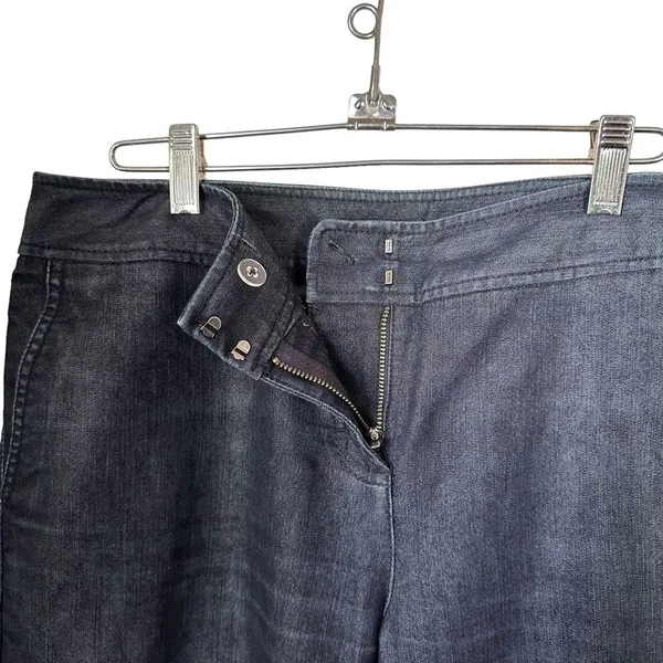 Kenneth Cole Reaction Women’s Size 10 Wide Leg Trouser Dress Pants Dark Blue - Image 6