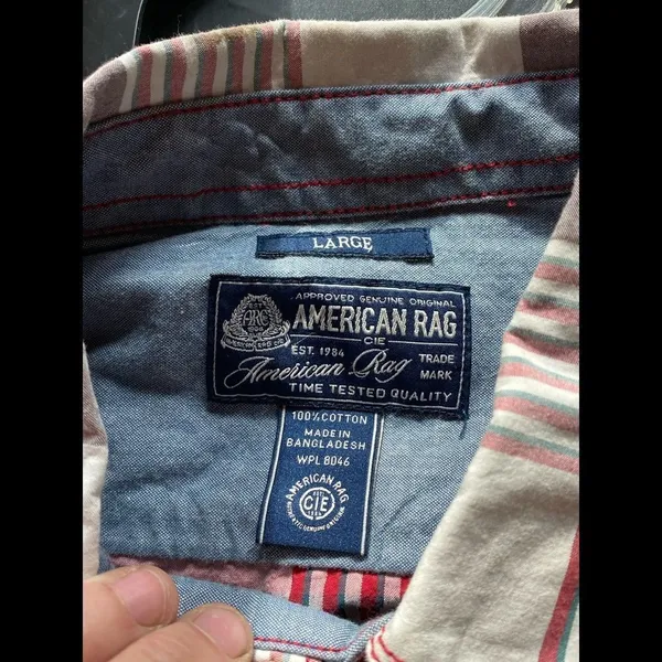 American Rag Cotton Plaid Shirt - Image 7
