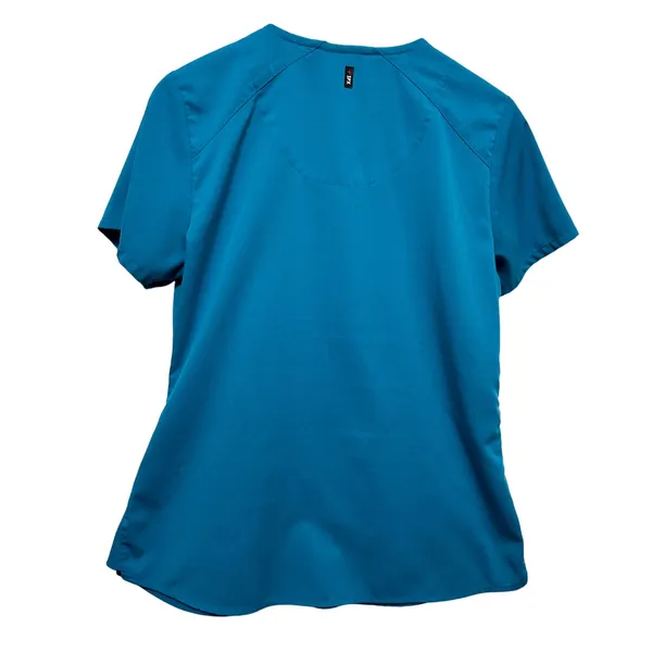 Greys‎ Anatomy Barco Women Scrub Top M Teal Blue Stretch Pockets Medical Uniform - Image 2