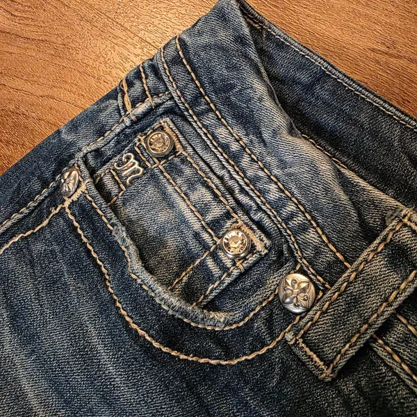 Miss Me Low Rise Signature Bootcut Flared Denim Jeans - Image 6
