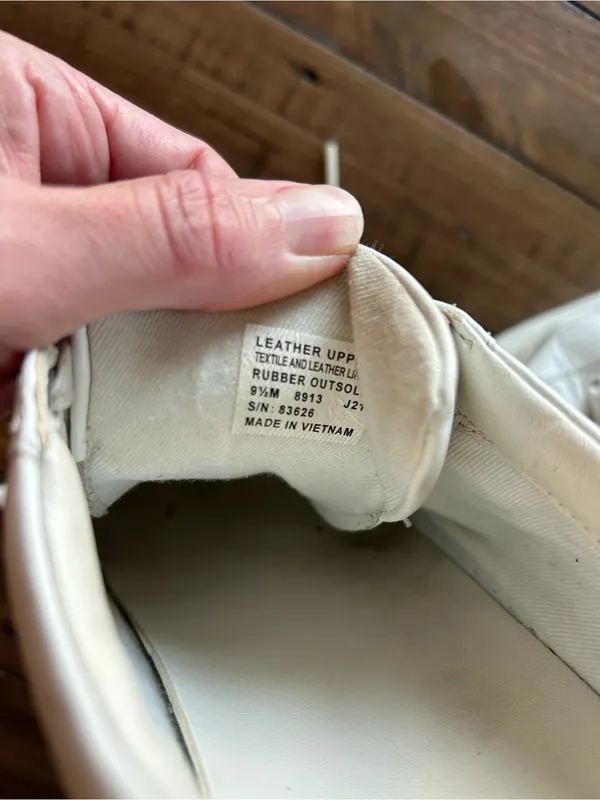 Tory Burch Bari Nappa Colorblock White Sneakers 9.5 - Image 6