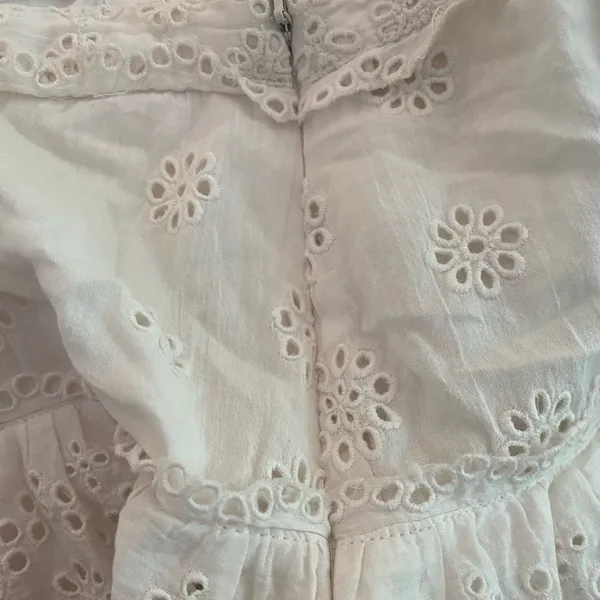 Loveshack Fancy Amy Skirt Ivory - Image 2