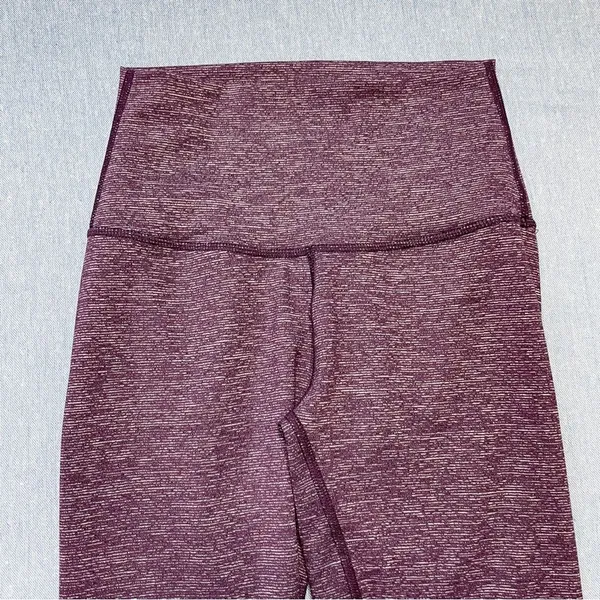 Born Primitive Heather Tights Size S Burgundy Heather Gym Workout Active - Image 3