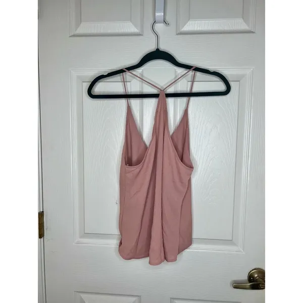 Sadie & Sage Light Pink Mauve Going Out Sleeveless Tank Top Blouse Size Medium - Image 4