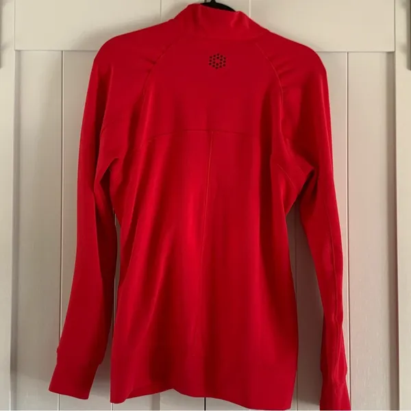 PUMA Womens Track Jacket L Red DryCELL Full Zip Running Workout Athletic - Image 7