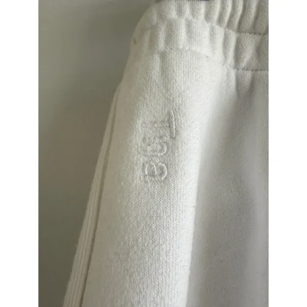 Tna Cozyaf Fleece Sweatpants White‎ XS Elastic Waist Drawstring Joggers - Image 5
