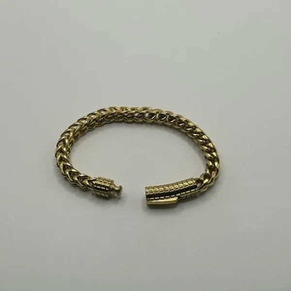 Womens Franco Bracelet 7 Inch Real Gold Dainty Box Link Plated Layering Stack - Image 3