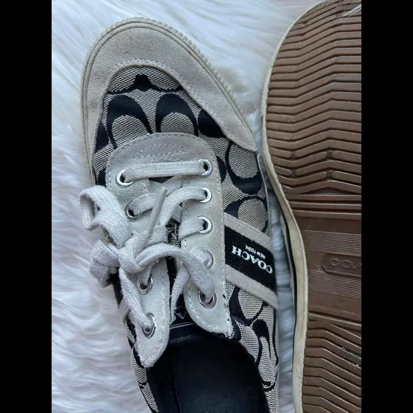 Coach Signature Canvas Sneakers size 8 - Image 4