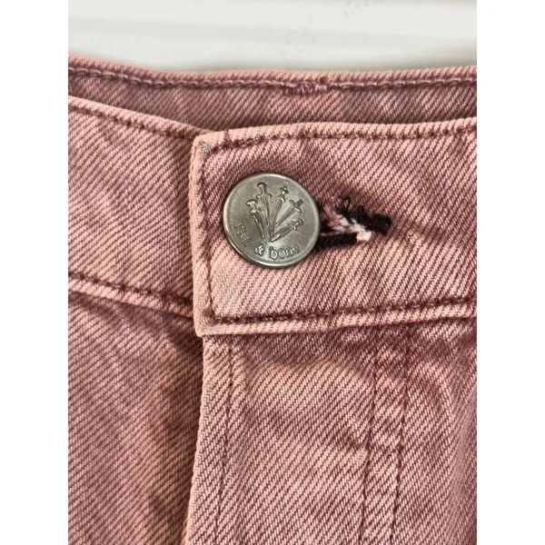 Rag & Bone Maya High-Rise Shorty Short Light Plum Organic Cotton Size 27 - Image 8