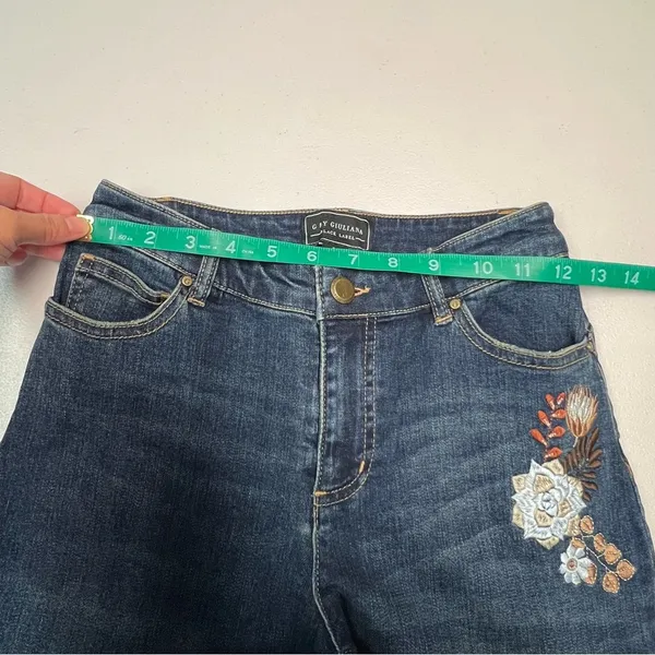 G‎ by Giuliana Embroidery Jeans Blue Size 0 - Image 3