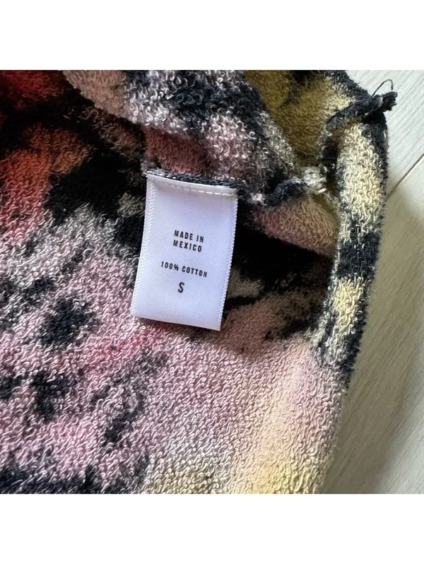 Anthropologie LETLUV Retro Artsy Eco Aesthetic Cotton Tie Dye Crewneck small - Image 5