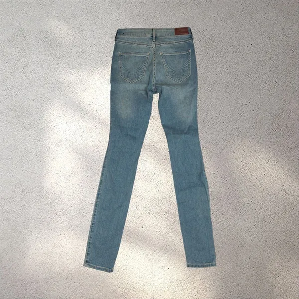 Hollister High Rise Super Skinny Jeans Women’s Size 0 24x30 Distressed NWT Y2K - Image 2