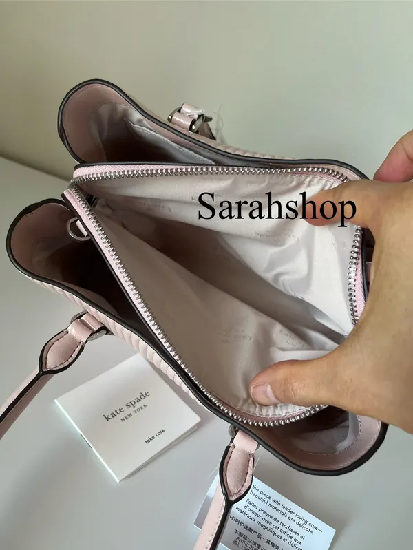 Kate Spade Thompson Street Shiny Quilted Small Satchel Bag - Image 9