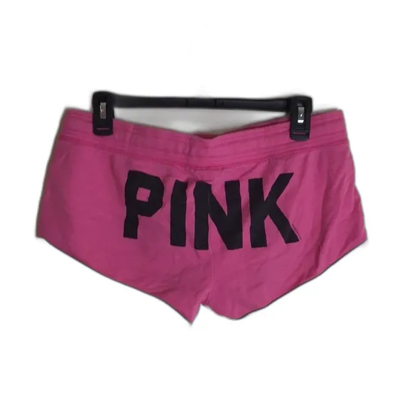 Victoria’s Secret PINK loungewear track style fleece micro shorts small y2k - Image 2