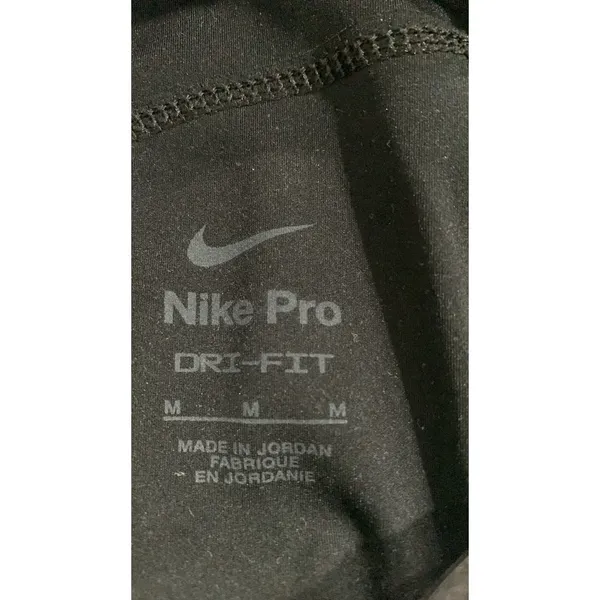 Nike Pro Dri-FIT Womens Black Compression Athletic Training Shorts Medium 3835 - Image 5