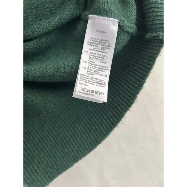 Madewell Merino Wool Blend Oversized Cardigan Sweater Green‎ XS CKP479585329 - Image 3