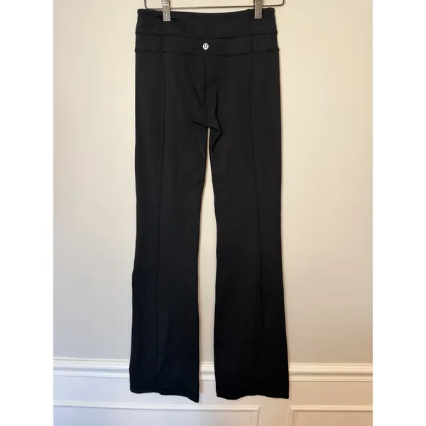 Lululemon Size 4 High Waisted Pants Size 4 Straight Leg Reversible Pants - Image 7