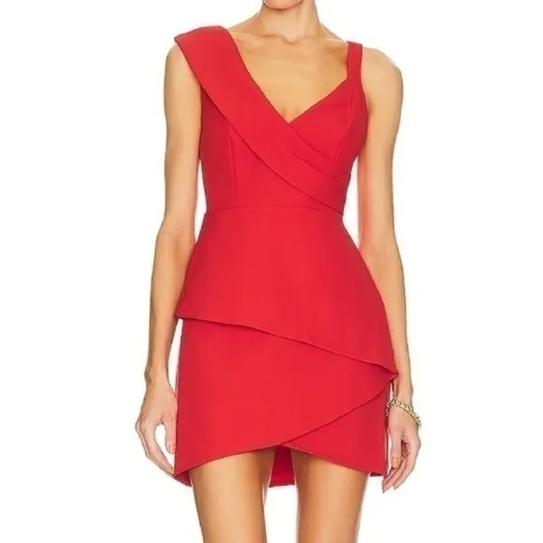 BCBGMAXAZRIA.‎ Tiered Mini Dress. - Image 2