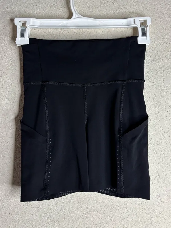 Lululemon Fast and Free High Rise Short 6" Elite W7BDGS Black size 0 - Image 2